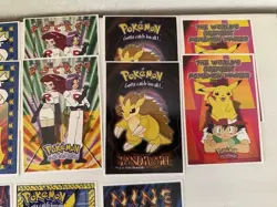 1999 Pokemon Vending Mach. Stickers Lot of 21 total (12 different) - Image 3