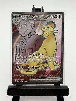 Team Rocket's Persian ex 219/182 Sv10: Destined Rivals Holo Pokemon TCG NM - Image 1