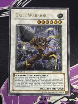 Yugioh Drill Warrior ABPF-EN041 Ultimate Rare 1st Edition NM Absolute Powerforce - Image 2