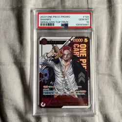 2023 One Piece Promo Official Event Prize Serialized #913 Shanks PSA 10 GEM MINT - Image 1