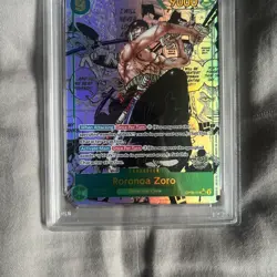 2024 One Piece OP06 EN Manga Alternate Art #118 Roronoa Zoro PSA 10 GEM MINT - Image 5
