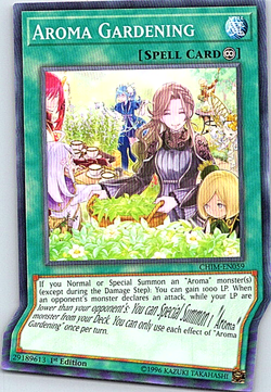 Aroma Gardening CHIM-EN059 Yu-Gi-Oh! Card Light Play 1st Edition - Image 1