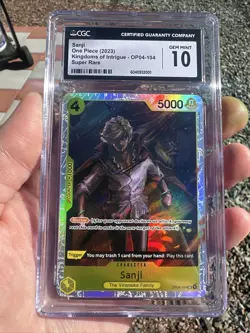 Sanji SR Op04-104 One Piece Card Game English CGC 10 - Image 1