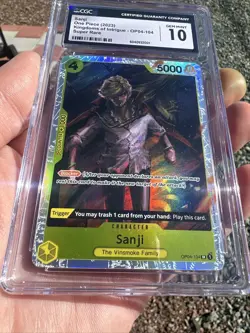 Sanji SR Op04-104 One Piece Card Game English CGC 10 - Image 2