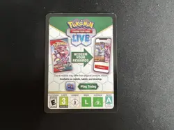 Blank Error Misprint Pokemon Code Card - Black Border - Image 2