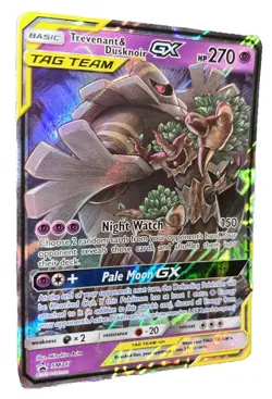 Pokemon Trevenant & Dusknoir GX TAG TEAM Promo Holo Card SM217 2019 English MINT - Image 1