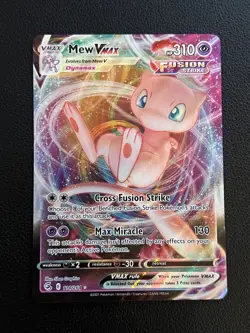 Pokemon TCG Mew VMAX Ultra Rare Card 114/264 Fusion Strike - Image 1