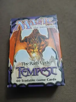 Magic the Gathering EMPTY TEMPEST STARTER SET Mtg DECK BOX Dragon - Image 1