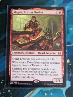 MTG Magda, Brazen Outlaw PROMO - NM - Kaldheim - Image 1