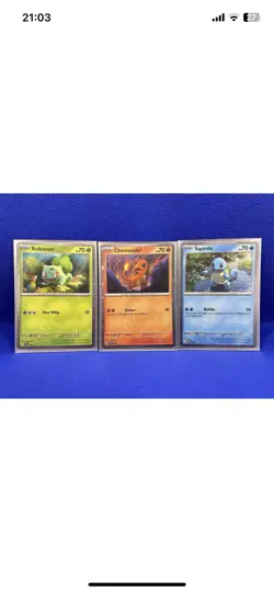 Pokemon Scarlet & Violet 151: Poster Collection Black Star Promo Starters Set - Image 1