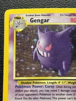 Fossil Gengar Holo Rare 5/62 Pokemon Card MP - Image 3
