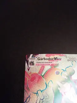 Pokemon TCG Evolving Skies Garbodor VMAX Rainbow Secret Rare Card 216/203 - Image 2