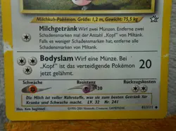MILTANK 70 PV 41/111 - NEO GENESIS - WIZARDS - POKEMON - BON ETAT - ALLEMAND - Image 3
