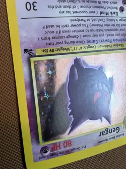 Pokemon Gengar 5/62 Holo Rare Pokemon 1999 Fossil MP - Image 3