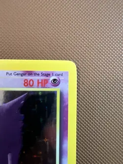 Pokemon Gengar 5/62 Holo Rare Pokemon 1999 Fossil MP - Image 5