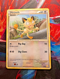Meowth 12/30 HGSS Trainer: Gyarados & Raichu Regular - Lightly Played - Pokemon - Image 1