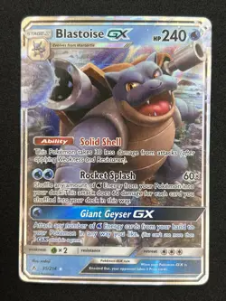 Pokemon TCG Blastoise GX 35/214 Ultra Rare Holo SM-Unbroken Bonds - Image 1