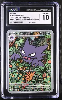 Haunter 027 CGC 10 - 2025 Pokemon ME Mega Promos Gengar ex Battle Deck - Image 1