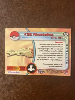 Ninetales #38 2000 Pokemon Spectra Chrome Topps Chrome - Image 2