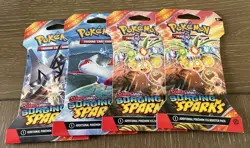 Pokemon TCG Surging Sparks Booster Pack Art Set (4 Pack) NEW & SEALED - Image 1