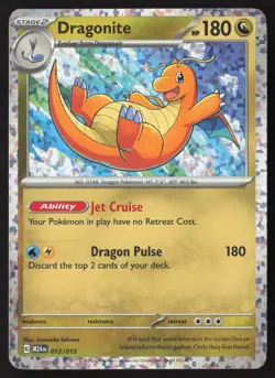Dragonite Holo 012/015 Pokemon McDonald's 2024 Promo Set - Image 1