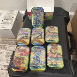 Pokemon Vibrant Paldea Mini Tins TCG - New open box Sealed tins - Assorted - Image 3