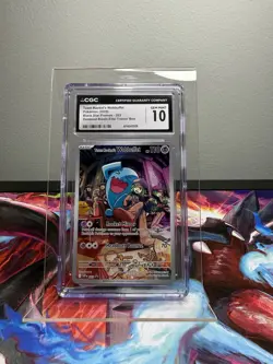 Team Rockets Wobbuffet Promo Pokemon TCG Destined Rivals 203 CGC 10 - Image 1