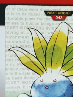 Oddish No. 043 Carddass Pokemon Monsters Collection Bandai Japanese - Image 2