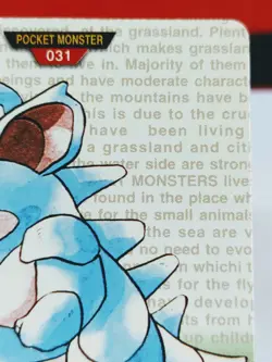 Nidoqueen No. 031 Carddass Pokemon Monsters Collection Bandai Japanese - Image 3