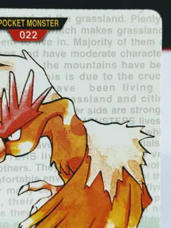 Fearow No. 022 Carddass Pokemon Monsters Collection Bandai Japanese - Image 3