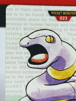 Ekans No. 023 Carddass Pokemon Monsters Collection Bandai Japanese - Image 2