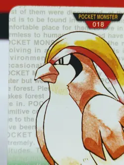 Pidgeot No. 018 Carddass Pokemon File Monsters Collection Bandai Japanese - Image 2