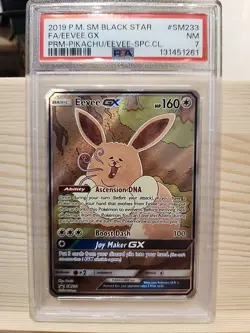 Pokemon TCG 2019 Eevee GX Full Art Holo Black Star Promo #SM233 Rare - Image 1