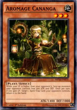 Aromage Cananga #MP16-EN070 Yugioh 1st Edition Lightly played - Image 1