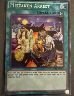 Yugioh Mistaken Arrest Secret Rare CORE-EN065 NM/M - Image 2