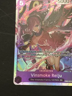 One Piece TCG - Vinsmoke Reiju ENGLISH EB03-031 HEROINES SR Near Mint - Image 5