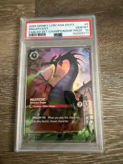 Maleficent - Monstrous Dragon 5 Disney Lorcana Promo PSA 10 Gem Mint - Image 1
