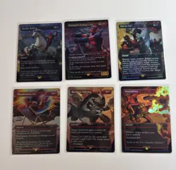 MTG Secret Lair Marvel Deadpool Rainbow Foil Edition Card Set - Image 1