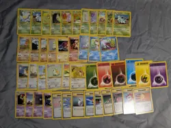 55 Card Lot Base Set 2 Pokemon Cards Nm/ Lp Vintage Wotc No Duplicates - Image 1