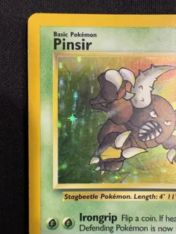 Pokemon Pinsir Jungle 9/64 Holo English 1999 TCG WOTC Card - MP - Image 2