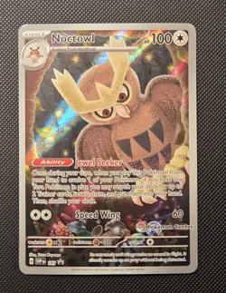 Pokemon TCG Noctowl #141 Promo Card Stellar Crown Pokemon Center Stamped - Image 1