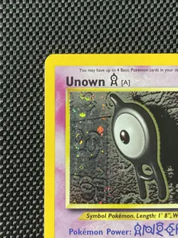 Unown [A] 14/75 Swirl Neo Discovery Holo Pokemon Card - Image 2