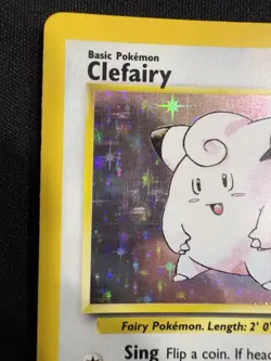 Pokemon Clefairy Base Set 5/102 Holo 1999 WOTC TCG Card - MP - Image 2