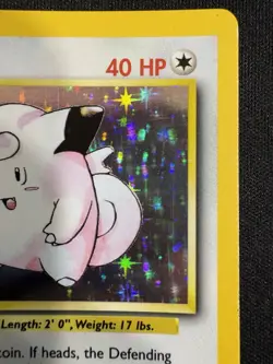 Pokemon Clefairy Base Set 5/102 Holo 1999 WOTC TCG Card - MP - Image 3