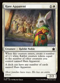 Hare Apparent - (MTG Foundations 015) - Image 1