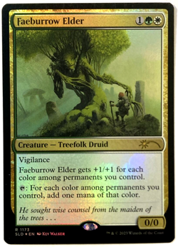 MTG Faeburrow Elder *FOIL* Secret Lair Drop 1173 NM - Image 1