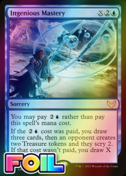 x1 Ingenious Mastery STX MTG 44/275 FOIL RARE M/NM 1x - Image 1