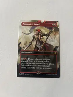 Aggravated Assault (Anime Borderless) Wilds of Eldraine: Enchanting Tales... - Image 1