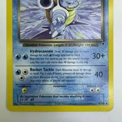 Dark Blastoise 4/110 Legendary Collection MP Non-Holo Rare Pokemon - Image 3