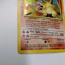 1999 Pokemon Base Set Charizard #4/102 Holo Rare - Image 5